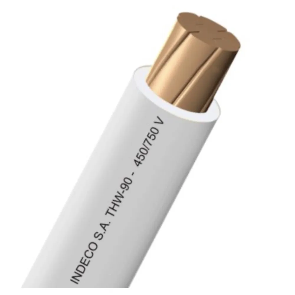 CONDUCTOR ELECTRICO CABLEADO 750V PVC 2.5MM2 BLANCO THW-90
