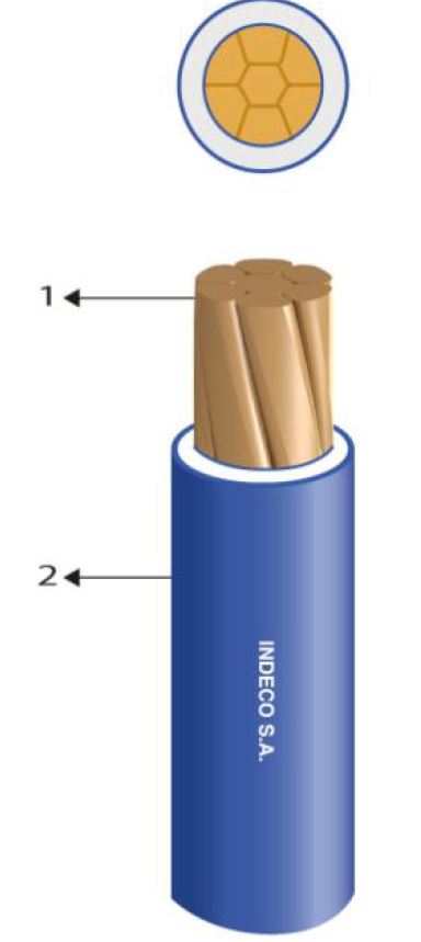 CONDUCTOR ELECTRICO 750V LIBRE HALOGENO 6MM2 AZUL FREETOX-PC NH90