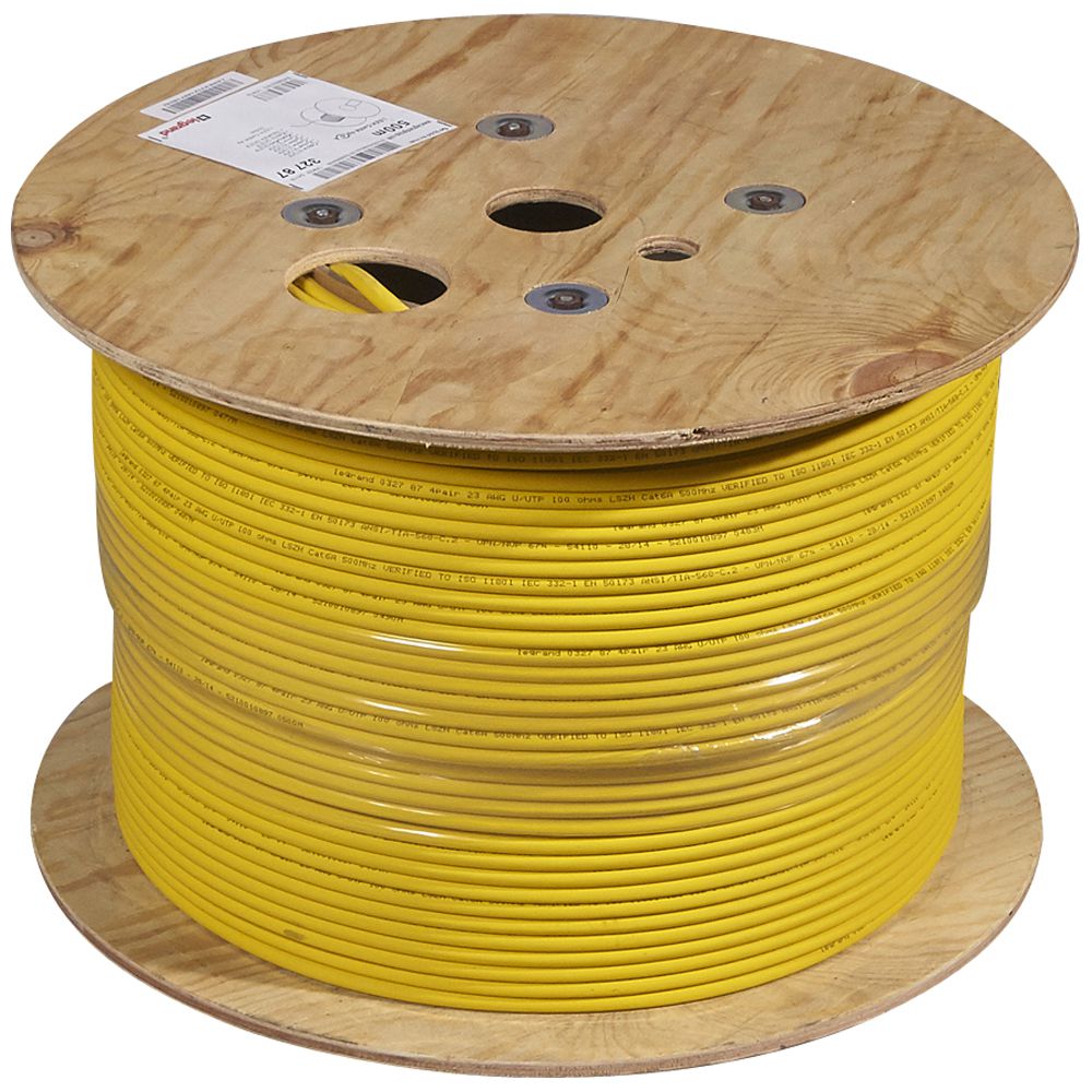 CABLE U/UTP CAT6A LSZH 4PARES 24AWG AMARILLO LCS3 032787