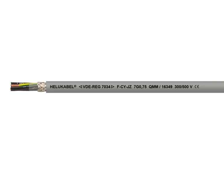 CABLE DE CONTROL 500V PVC APANTALLADO 4G2.5MM2 F-CY-JZ