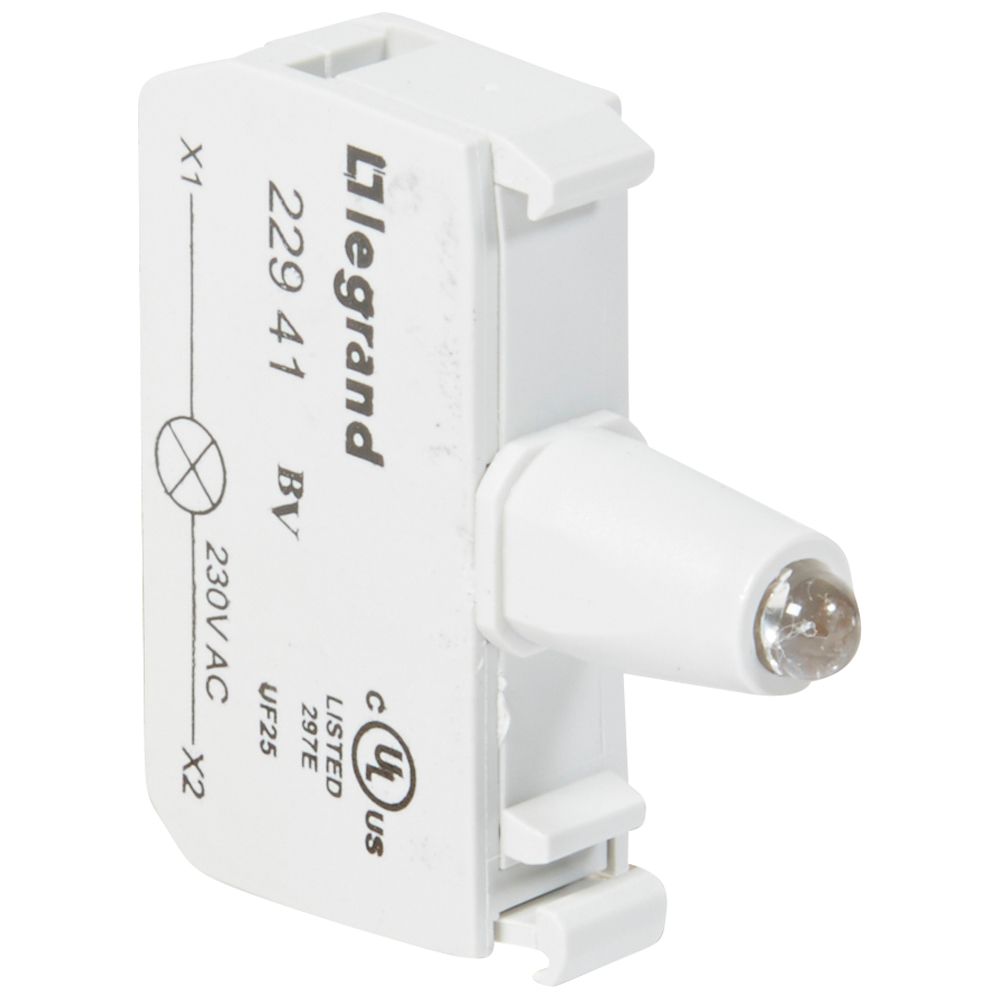BLOCK CONTACTO LED ROJO 230VAC 1NA P/PILOTO OSMOZ 022941