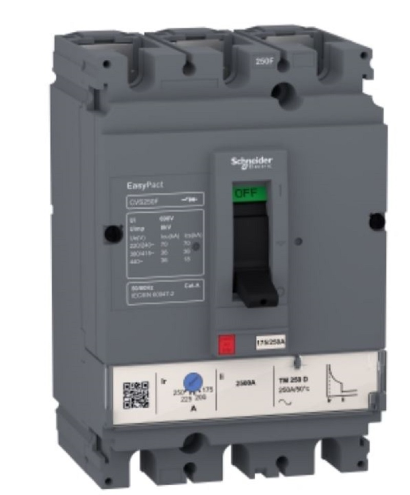 INTERRUPTOR AUT CAJA MOLD 3P TM REGUL 87.5-125A 70KA 220/240VAC EASYPACT CVS160F LV516332