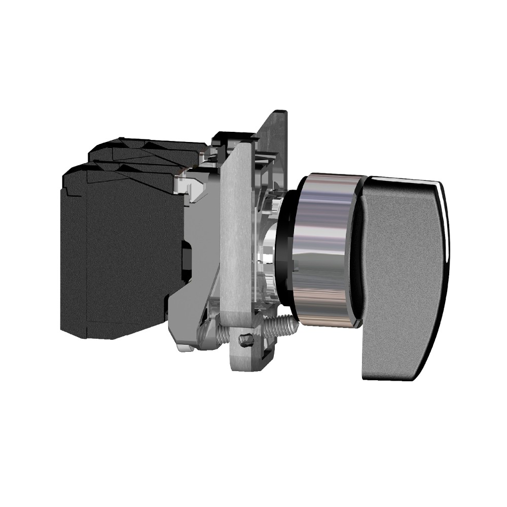SELECTOR MANETA LARGA 2 POSIC METAL NEGRO 22MM 1NA HARMONY XB4BJ21
