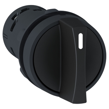 SELECTOR MANETA CORTA 2 POSIC PLAST NEGRO 22MM 1NA XB7ND21