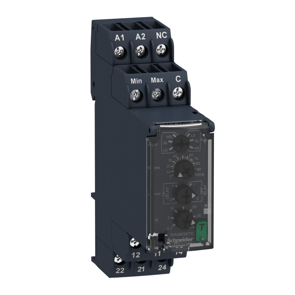 RELE CONTROL NIVEL LIQUIDO 0.1-30S 24-240VAC/DC 2NANC ZELIO RM22LA32MR