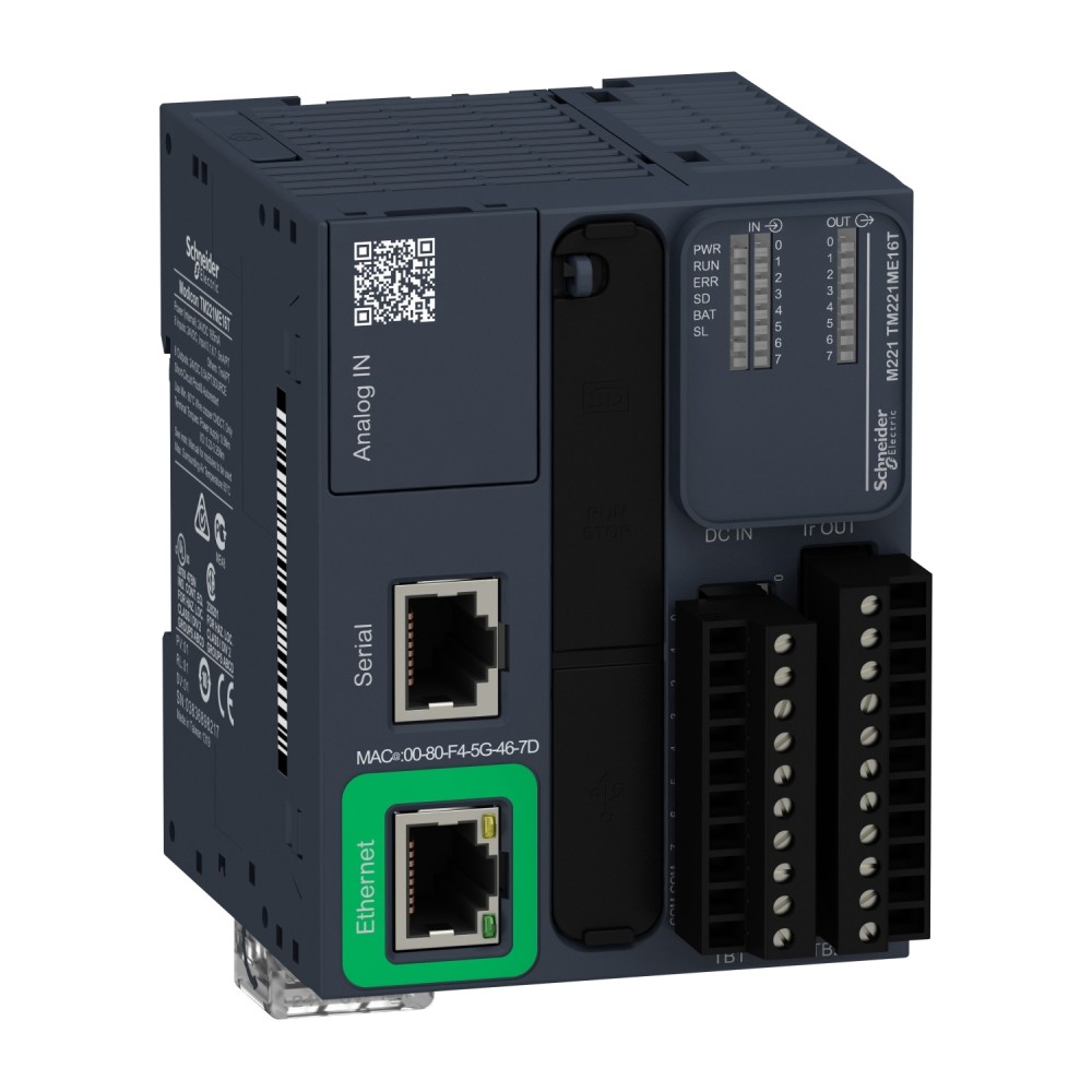 CONTROLADOR PLC 24VDC MODICON M221 TM221ME16T