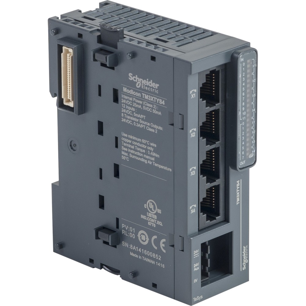 MODULO INTERFAZ 12 ENTRADAS/ 8 SALIDAS 24VDC TESYS U TM3XTYS4