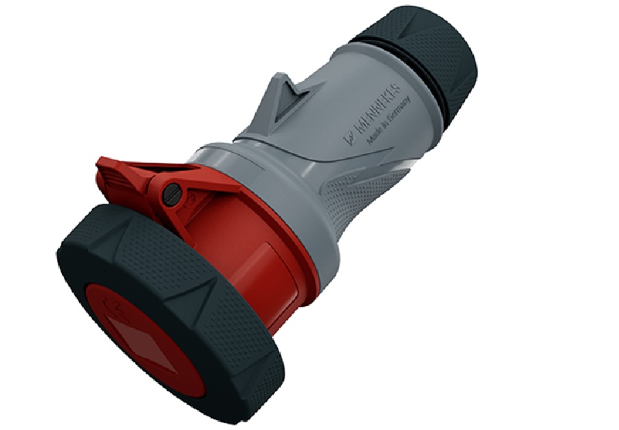TOMA INDUSTRIAL AEREO 2P+T 415V 16A ROJO 9H IP67/69 POWERTOP XTRA