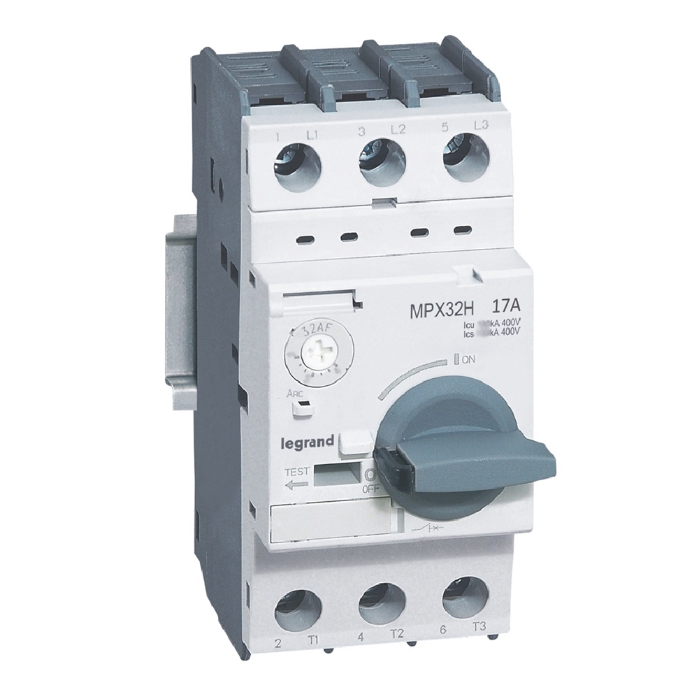 GUARDAMOTOR MAGNETO-TERMICO 3P 11-17A 415V 50KA MPX3 32H 417332