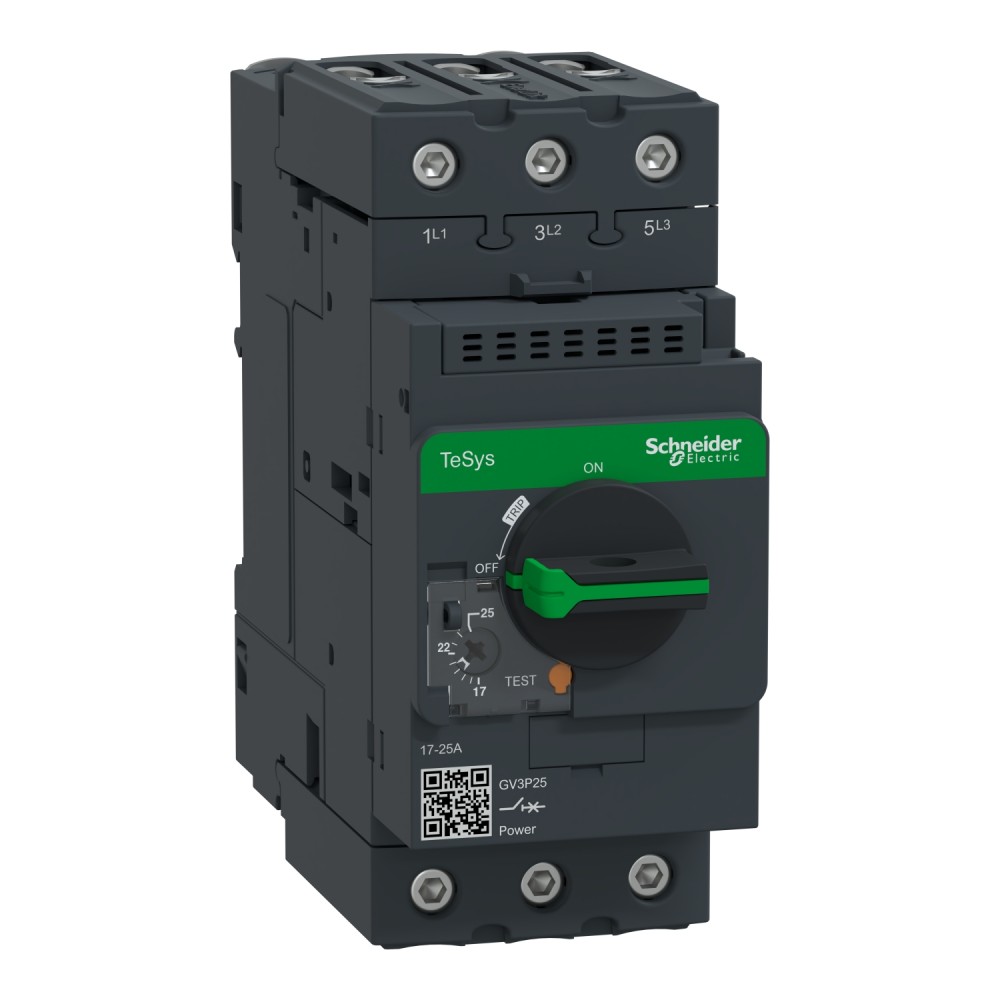 GUARDAMOTOR MAGNETO-TERMICO 3P 17-25A 400/415VAC 100KA TESYS GV3P25