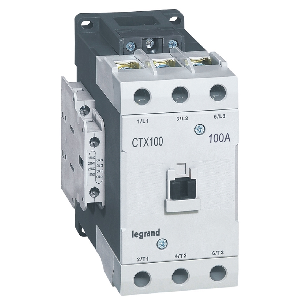 CONTACTOR POTENCIA MAGNETICO 3P 100A AC3 100-240VAC/DC 2NO+2NC CTX3 416226