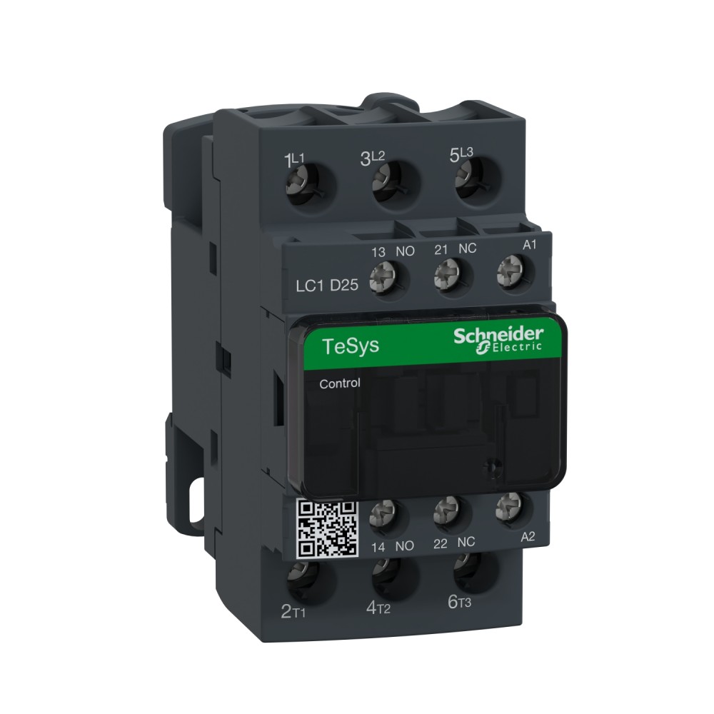 CONTACTOR POTENCIA MAGNETICO 3P 25A AC3 440VAC 1NA+1NC TESYS LC1D25R7