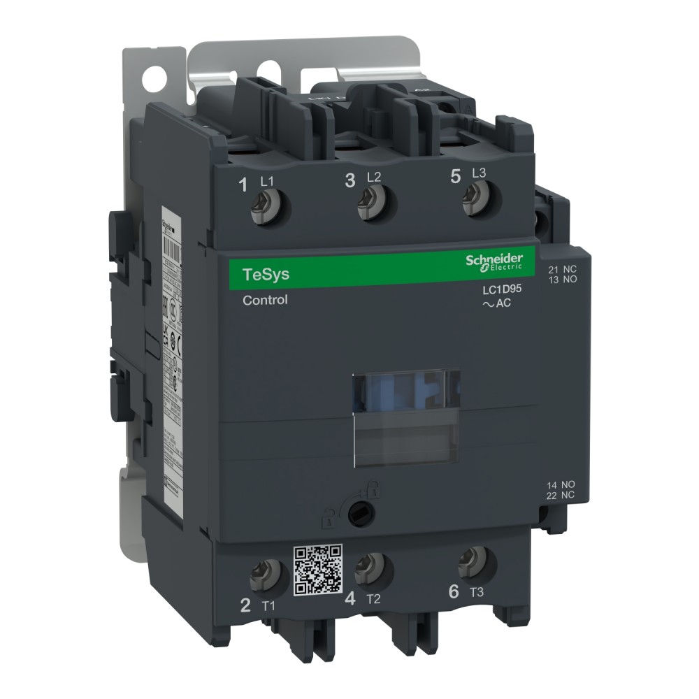 CONTACTOR POTENCIA MAGNETICO 3P 95A AC3 24V 1NA+1NC TESYS LC1D95B7