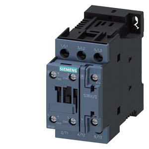 CONTACTOR POTENCIA MAGNETICO 3P 9A AC3 24VDC S0 1NA+1NC SIRIUS 3RT20231BB40