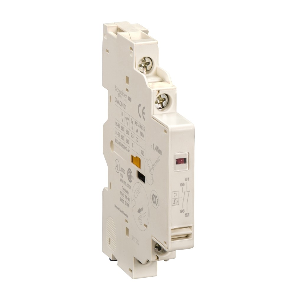 BLOCK CONTACTO LATERAL  SENALIZADOR FALLA 2NA  P/GV2-GV3  TESYS GVAD1010