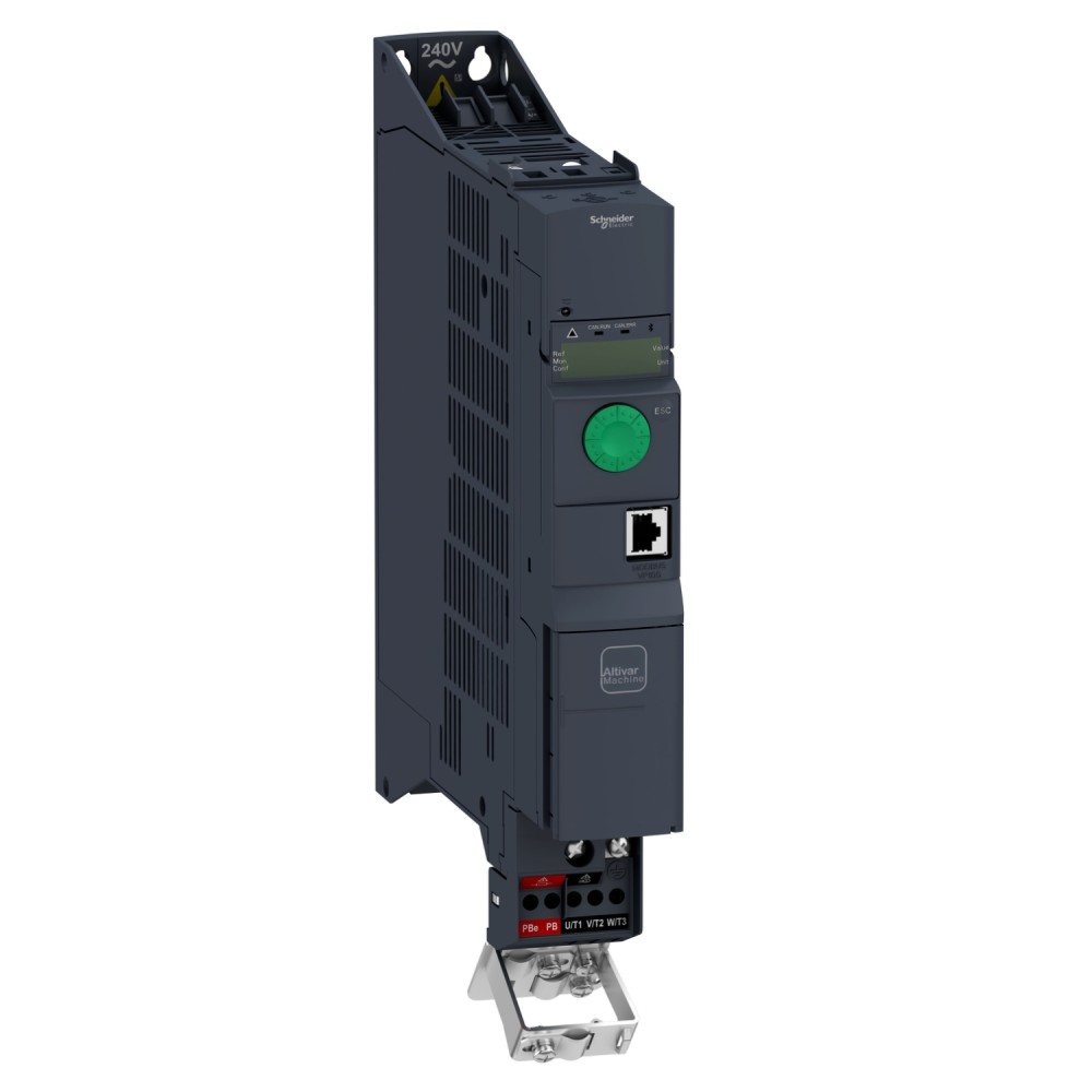 VARIADOR MONOFASICO 1HP/0.75KW 200-240VAC 4.8A IP20 ALTIVAR ATV320U07M2B