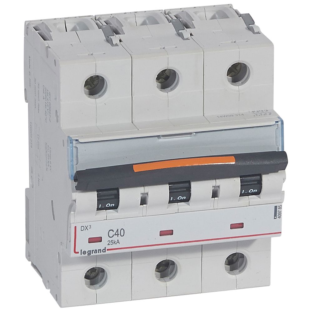 INTERRUPTOR AUT RIEL 3P 40A 400VAC CURVA C 25KA DX3 409785