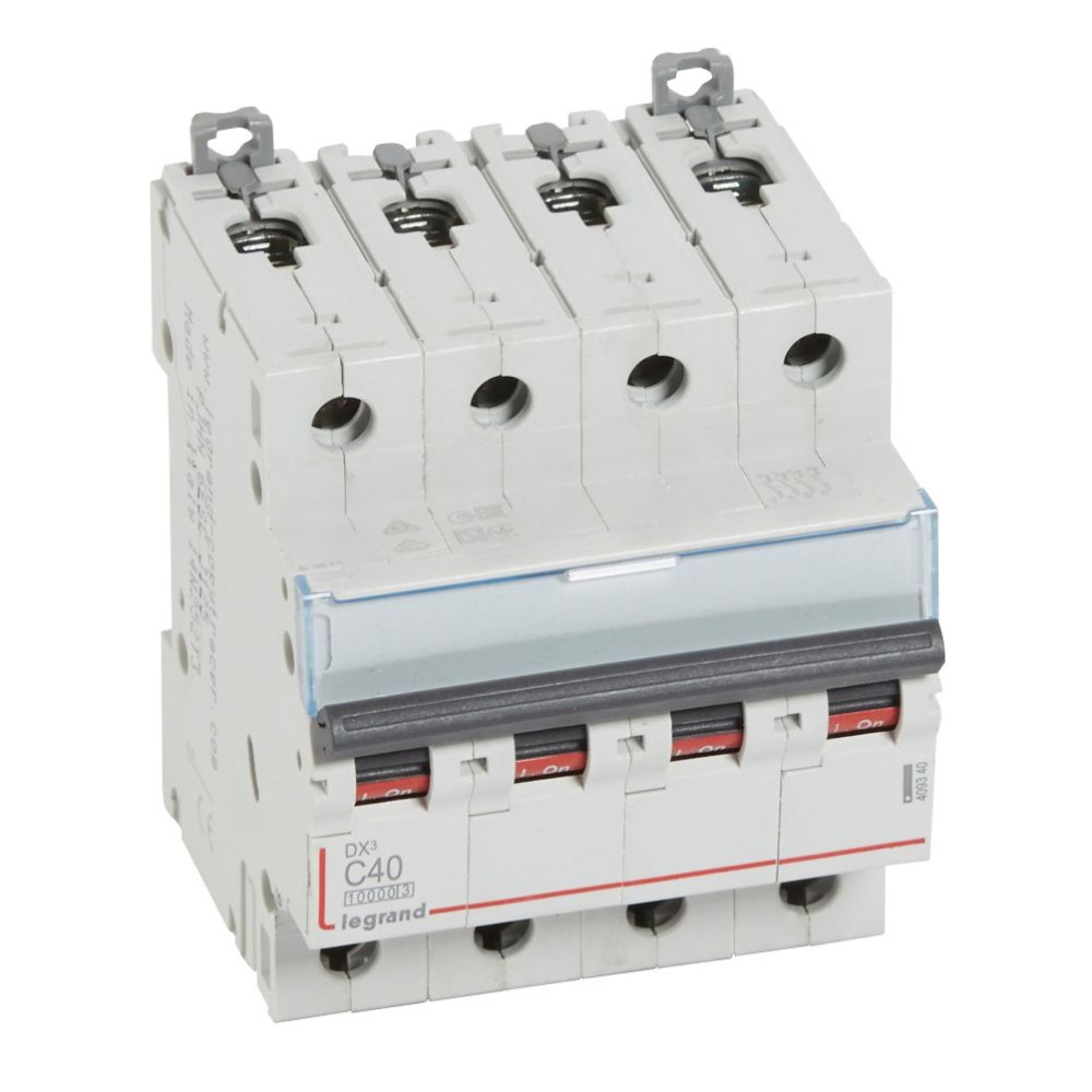 INTERRUPTOR AUT TERMOMAG P/RIEL 4P 40A 16KA DX3 10000 409340
