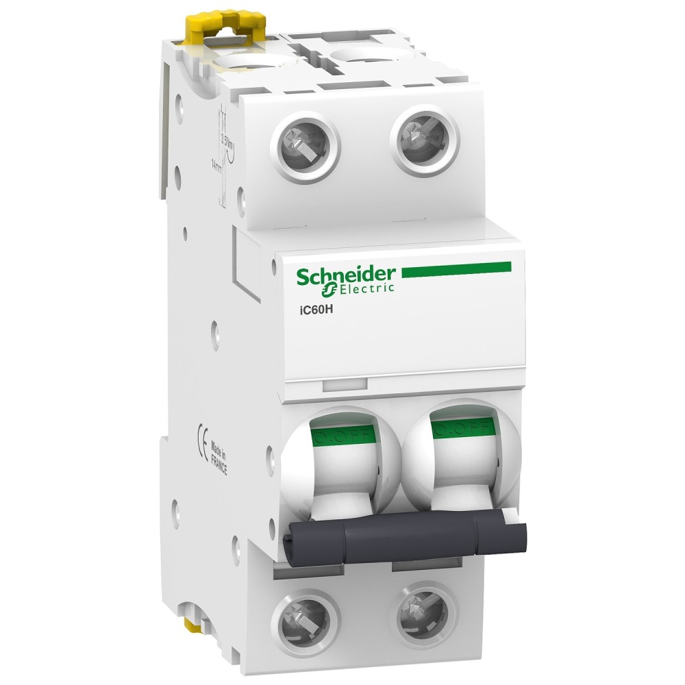 INTERRUPTOR AUT TERMOMAG P/RIEL 2P 2A 230/440VAC 70/50KA IC60H A9F84202