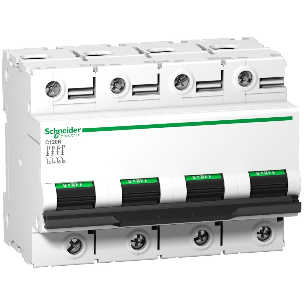 INTERRUPTOR AUT RIEL 4P 80A CURVA C 10 KA A9N18372