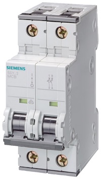 INTERRUPTOR AUT TERMOMAG P/RIEL 2P 4A 220/440VAC 10/10KA 5SY42047