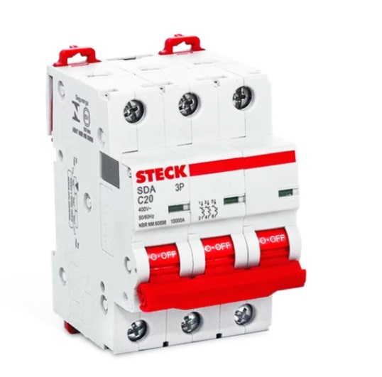 INTERRUPTOR AUT TERMOMAG P/RIEL 3P 20A 415VAC 10KA SDA63C20