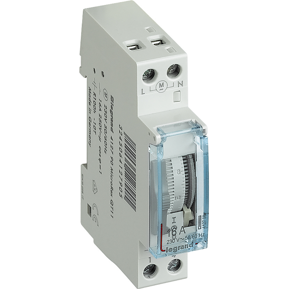 INTERRUPTOR HORARIO ANALOG DIARIO 230VAC 16A 100H 1 MOD 412790