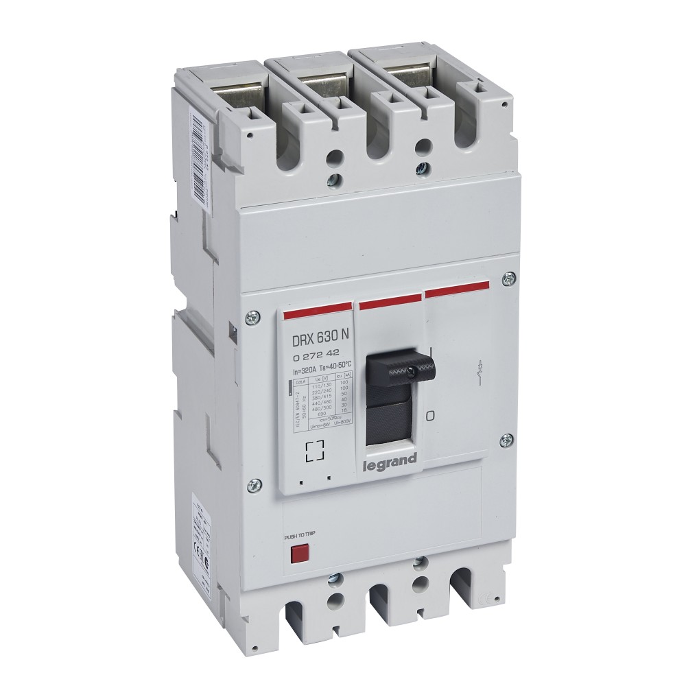 INTERRUPTOR AUT CAJA MOLD 3P FIJO 320A 50KA 415VAC DRX630 027242