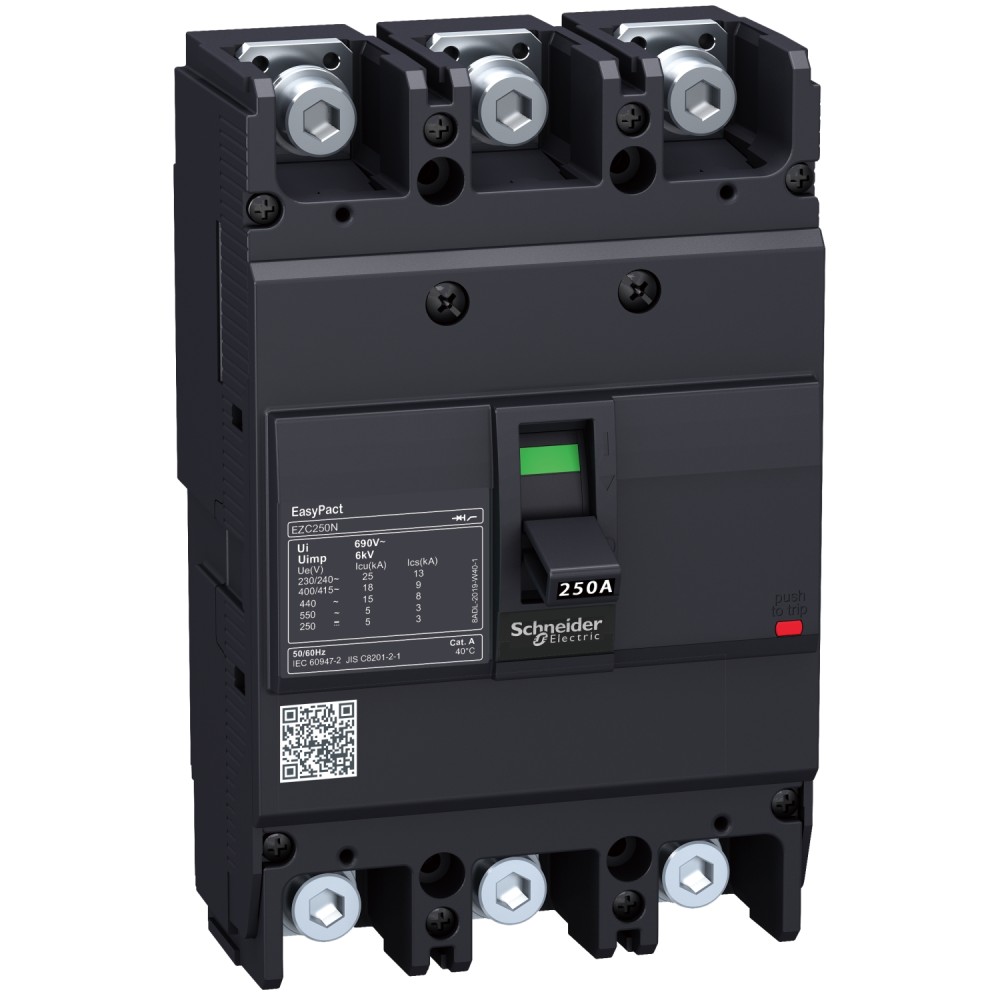 INTERRUPTOR AUT CAJA MOLD 3P FIJO 150A 20KA 440VAC EASYPACT EZC250N EZC250N3150