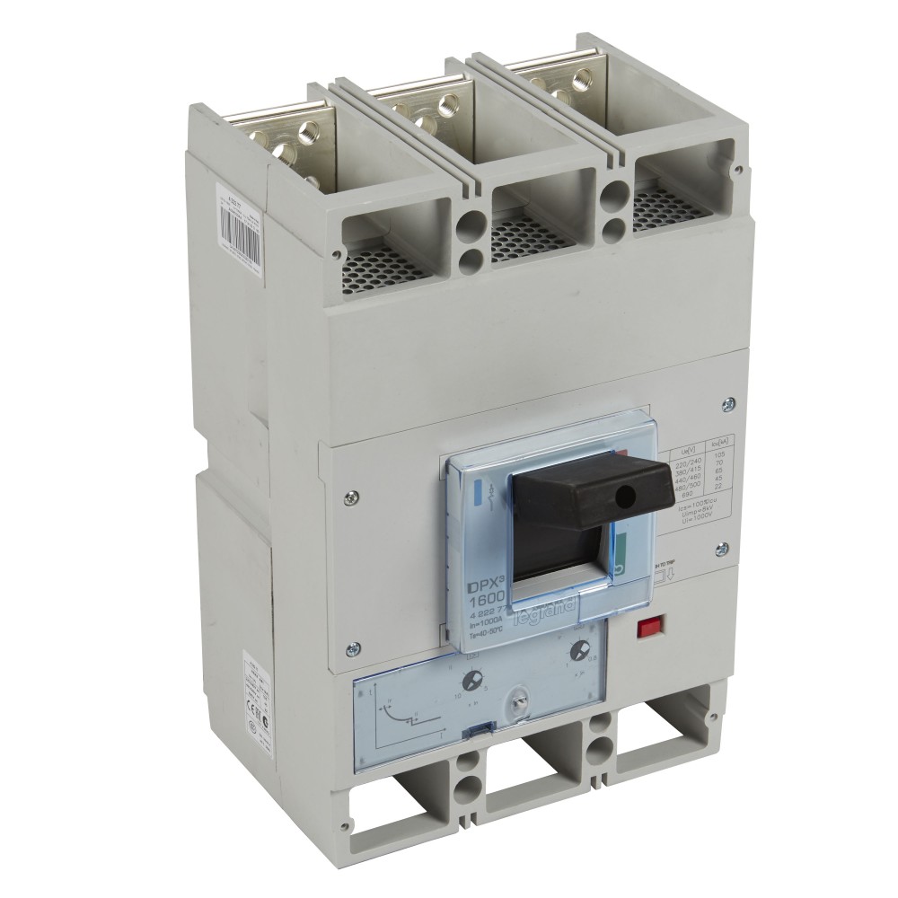 INT. TERMOMAG. DPX3 1600 DE 3P REG. DE  800A A 1000A, 70KA/415V. 422277