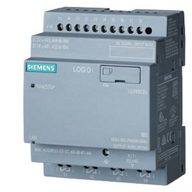 MODULO PLC LOGO! 12/24RCEO 8DI (4 AI ) Y 4DO AN/DIG 12/24VDC SIN PANTALLA 6ED10522MD080BA2