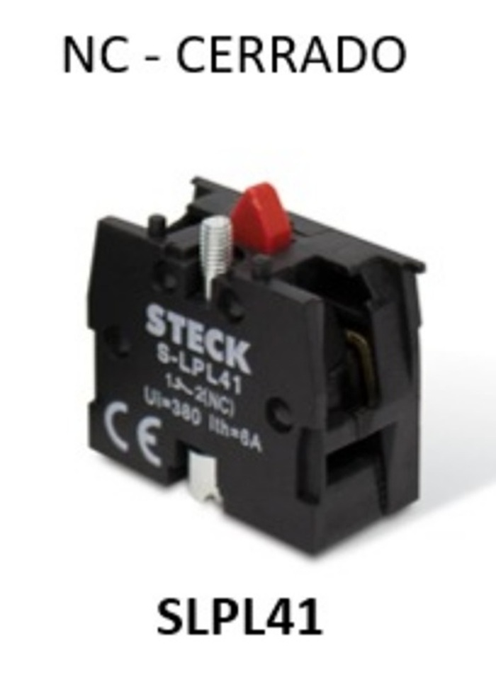 BLOCK CONTACTO 230V 1NC P/PULSADOR MAX BOTTON 22MM SLPL41