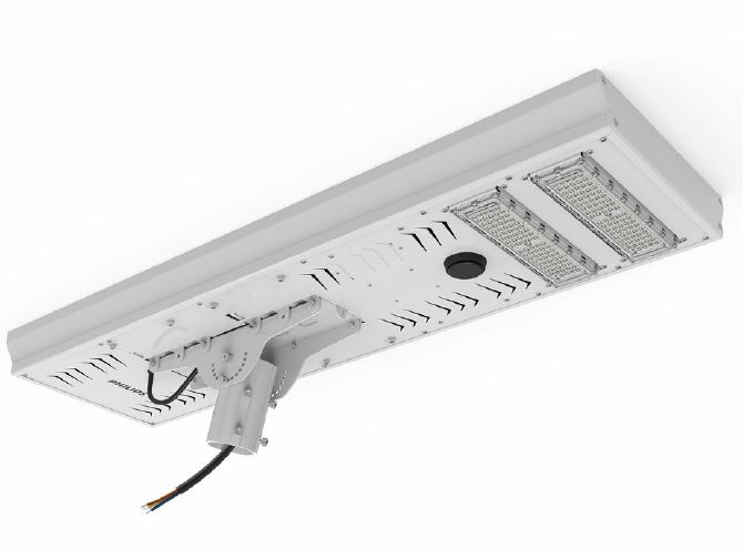 LUMINARIA LED ALUMB PUBLICO SOLAR 65W 12000LM LED120 IP65 P/POSTE SMARTBRIGHT BRP110
