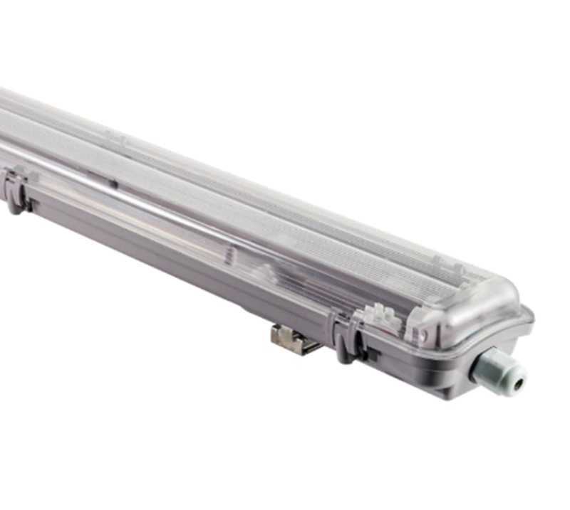 LUMINARIA HERMETICA LED 100-277V IP65 L1200MM 2X T5/T8 DAMP-PROOF