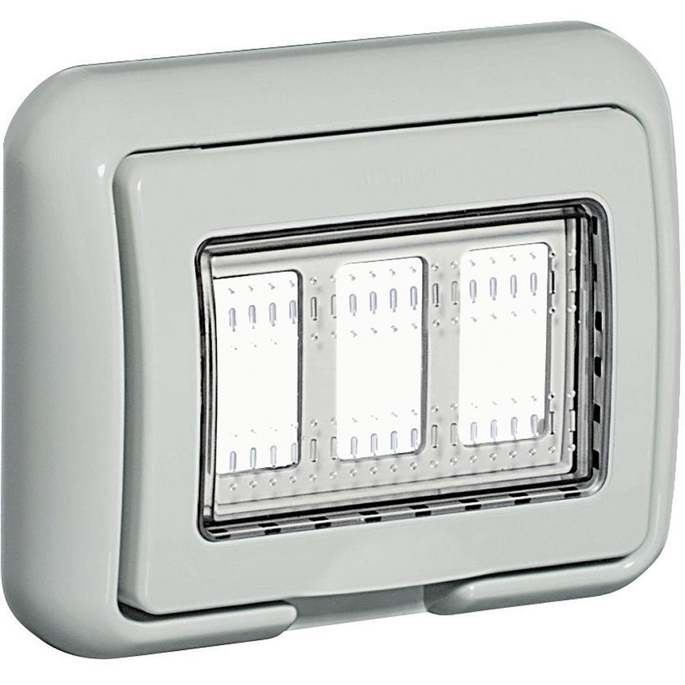 CUBIERTA EMPOT GRIS 3 MOD IP55 IDROBOX MATIX 25603
