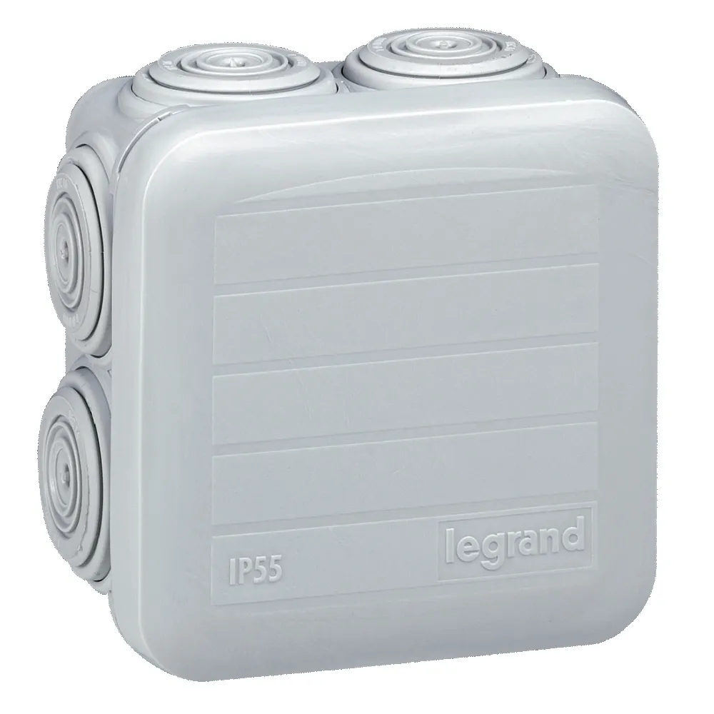 CAJA DERIVACION ADOS 65X65X40MM IP55 7 CONOS C/TAPA PLEXO 92005