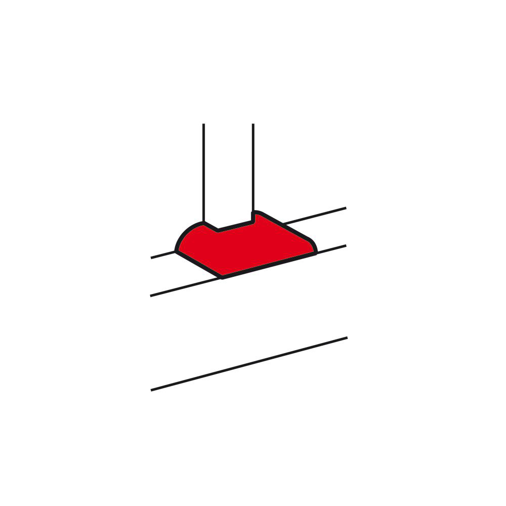 DERIVACION T BLANCO 85X50MM P/CANALETA DLP 50X150MM 010732