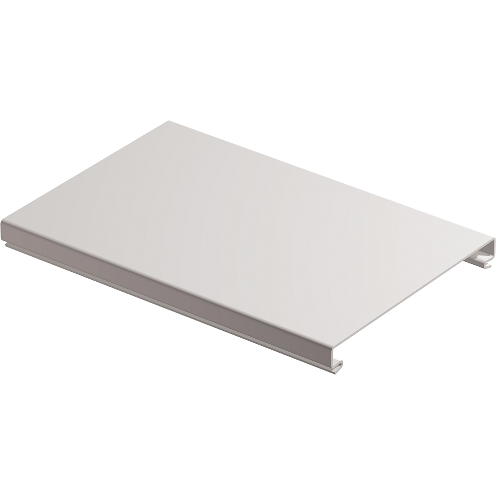TAPA BANDEJA LISA PVC  GRIS RAL 7030 100MM 637761