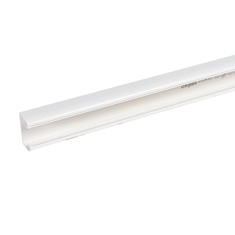 CANALETA PVC BLANCA S/TAPA 60X 35MM DLPF 010401