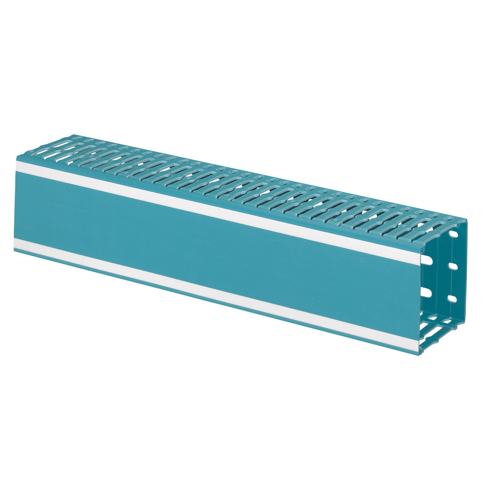 CANALETA RANURADA PVC AZUL 40X 40MM LINA 25 036206