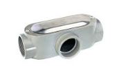 CAJA CONDULET OVALADA TIPO T 2" C/TAPA C/EMPAQUETADURA OT-0307-1