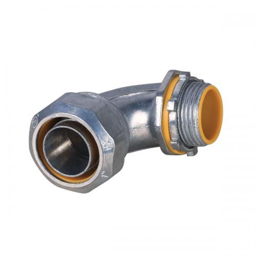 CONECTOR CONDUIT CURVO HERMETICO P/TUB. MET. FLEX 1/2" LIQUID TIGHT