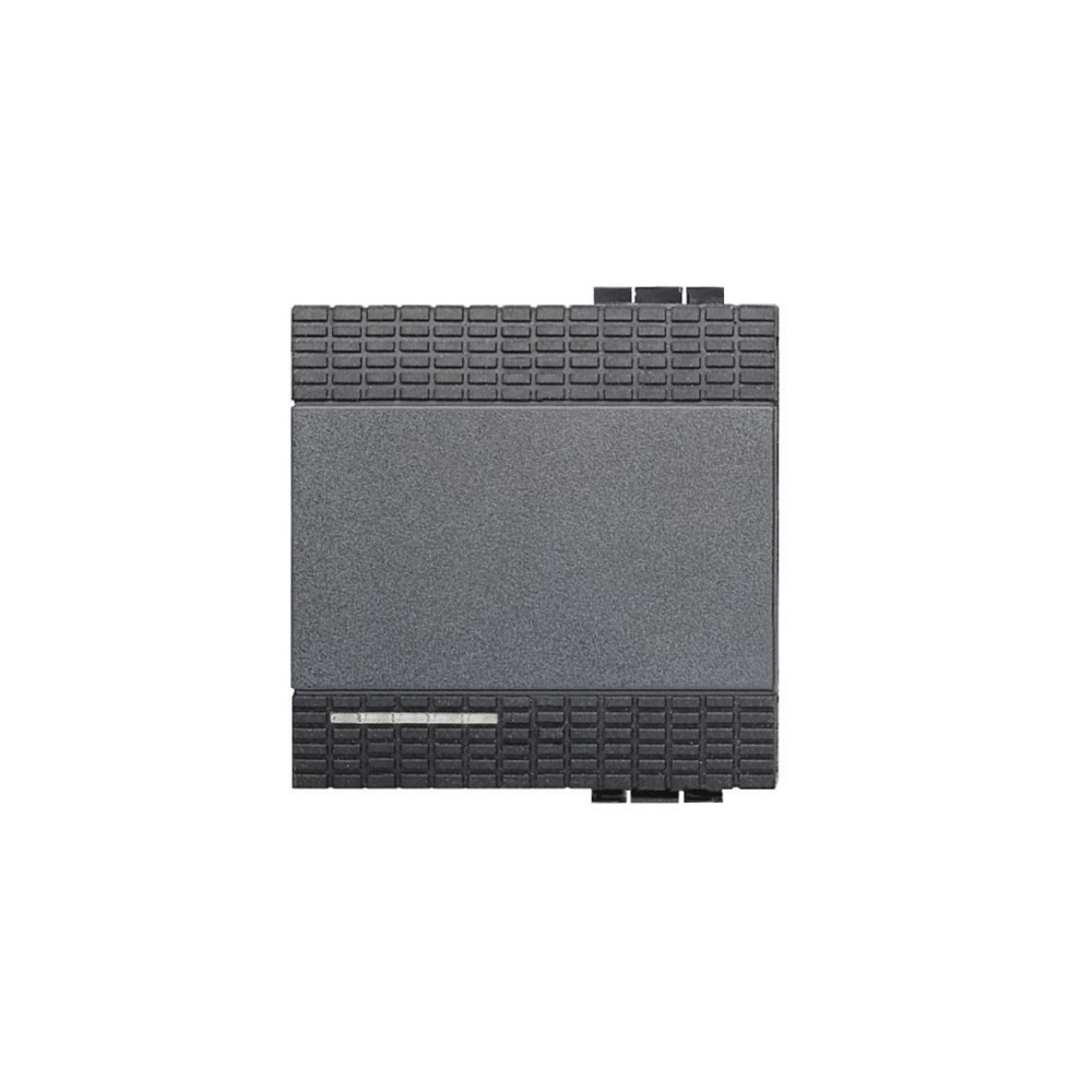 DADO INTERRUP SIMPLE 1P 250V 16A 2 MOD ANTRACITA LIVINGLIGHT L4001/2P