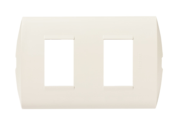 PLACA TECNOPOLIMERO 2 MOD COLOR MARFIL C/SOP MODUS STYLE AE5S2EM