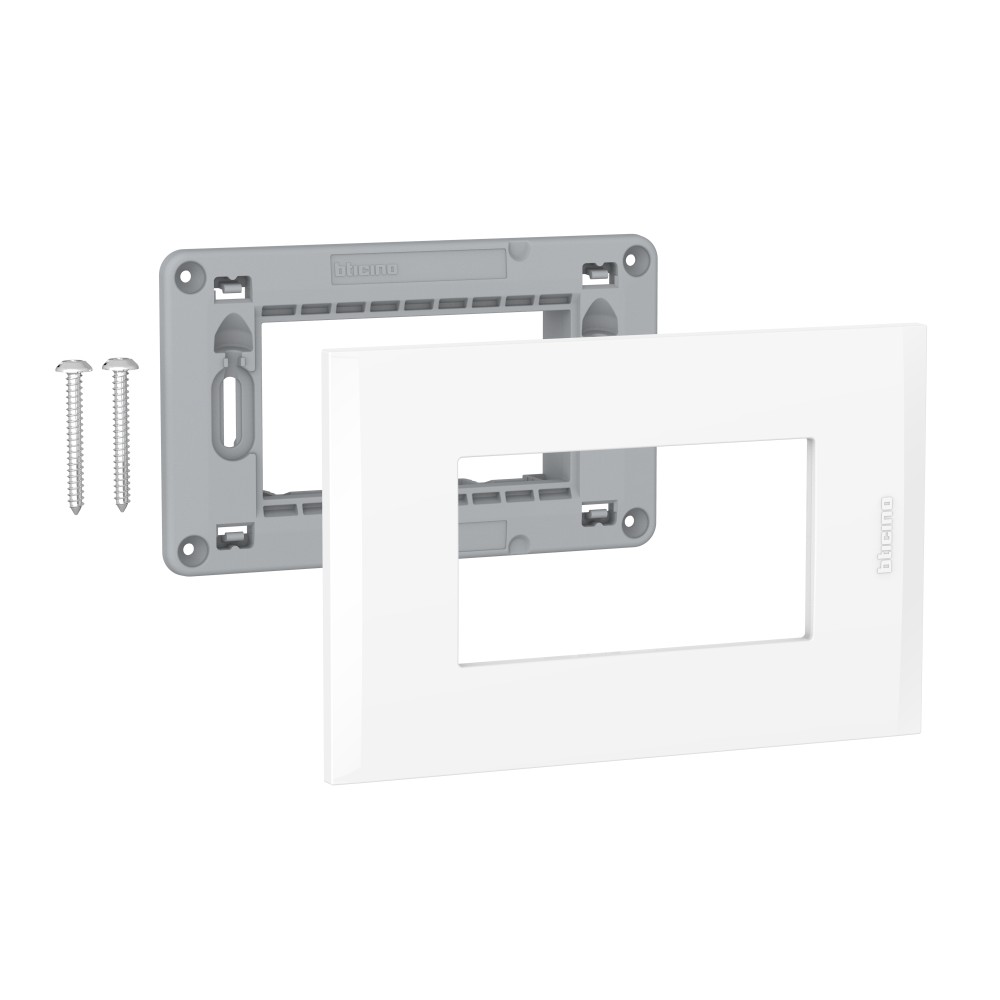 PLACA TECNOPOLIMERO 3 MOD BLANCO C/SOP MODUS4 AH5S3EB