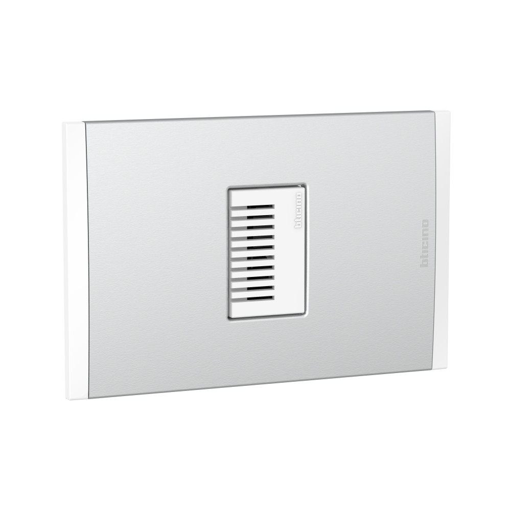 ZUMBADOR 230VAC BLANCO  C/PLACA ALUM NATURAL MODUS4 AH2149EBMN