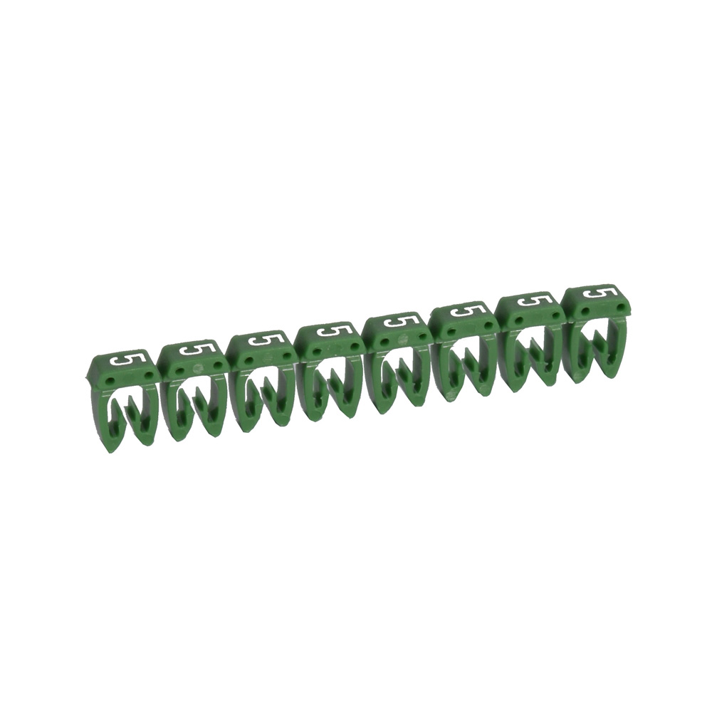 MARCADOR P/CABLE 0.15-0.5MM2 NRO 5 VERDE CAB3 038105