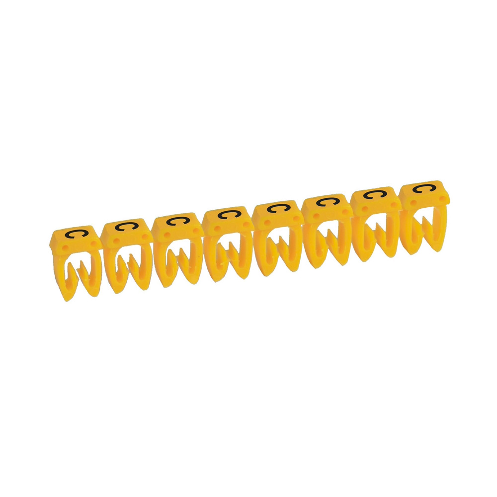 MARCADOR P/CABLE 0.15-0.5MM2 LETRA C AMARILLO CAB3 038112