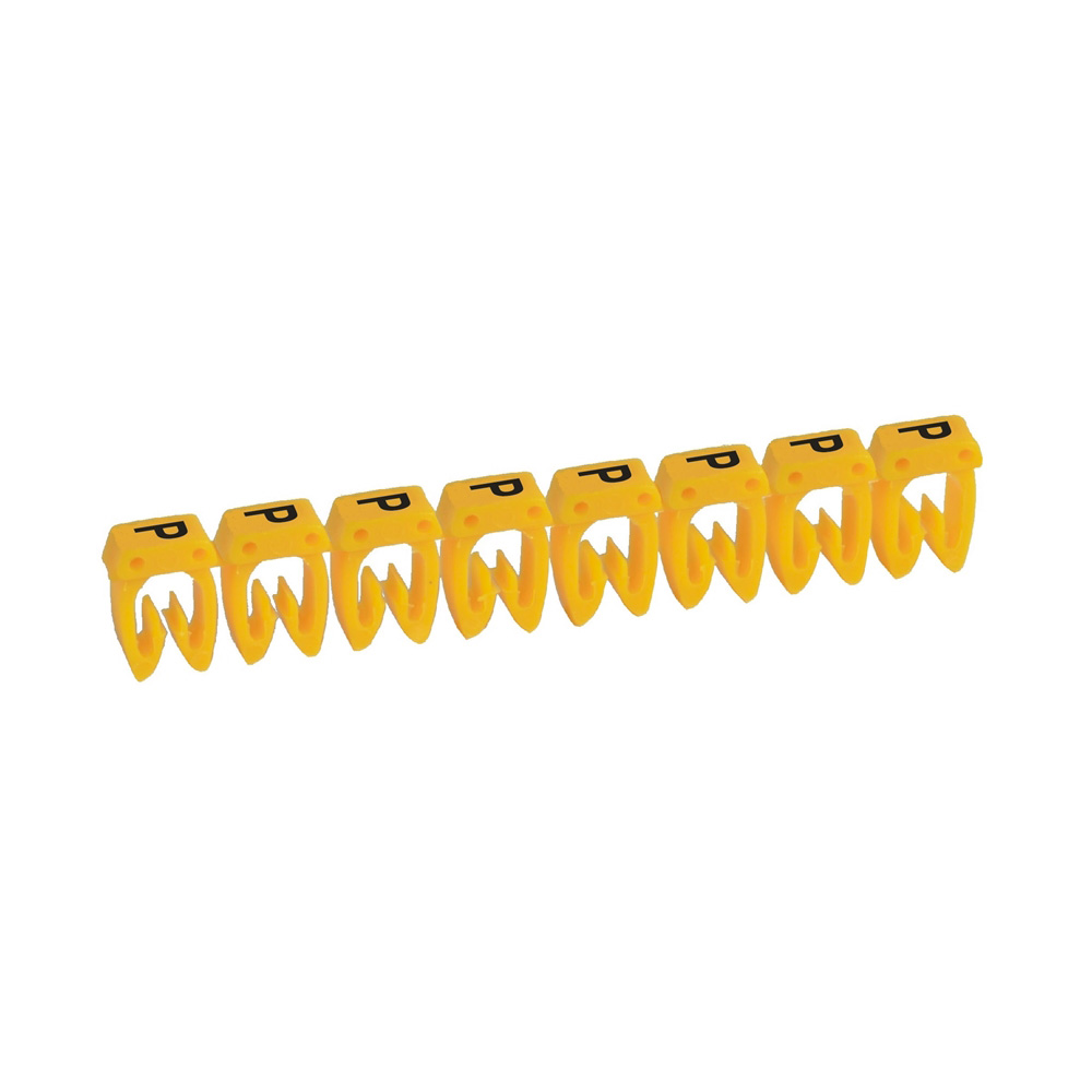 MARCADOR P/CABLE 0.15-0.5MM2 LETRA P AMARILLO CAB3 038125