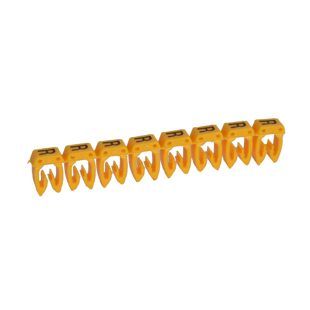 MARCADOR P/CABLE 0.15-0.5MM2 LETRA R AMARILLO C25UND CAB3 038127